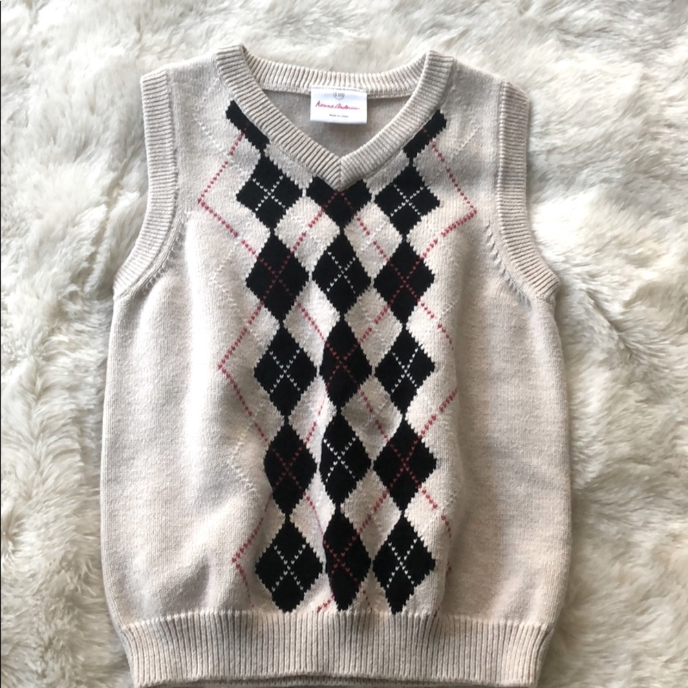 Boys Hanna Anderson sweater vest, Sz 110 (8?)